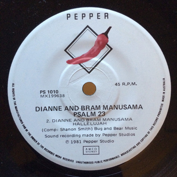 Dianne Carruthers And Bram Manusama : Psalm 23 (7")