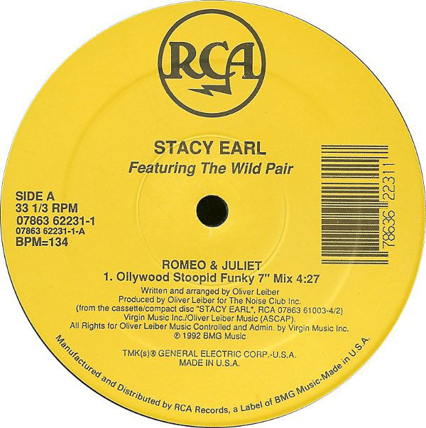 Stacy Earl Featuring The Wild Pair : Romeo & Juliet (12")