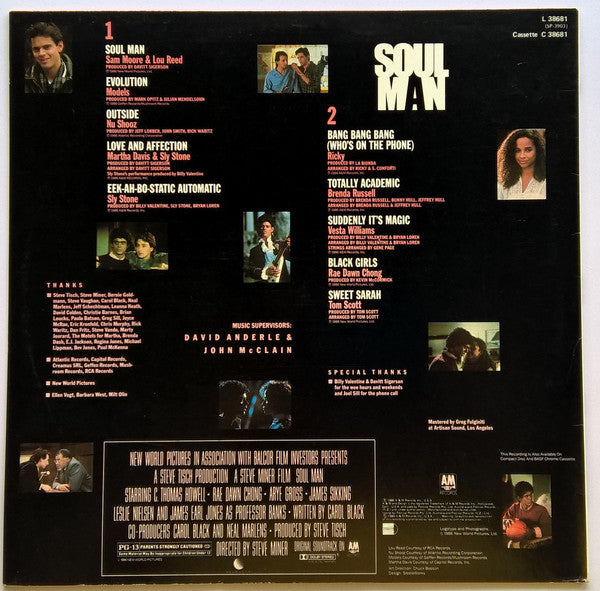 Various : Soul Man (Original Motion Picture Soundtrack) (LP, Comp)