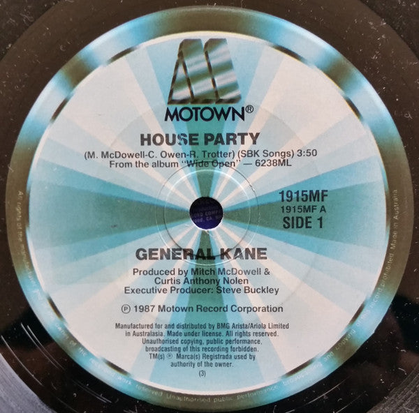 General Kane : House Party (7&quot;, Single)