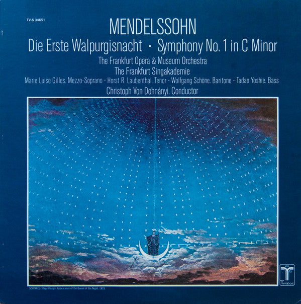 Felix Mendelssohn-Bartholdy : Die Erste Walpurgisnacht, Symphony No. 1 in C Minor (LP)