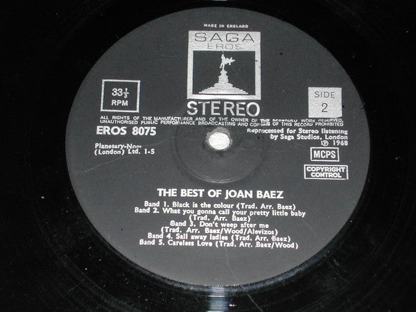 Joan Baez : The Best Of Joan Baez (LP, Comp)