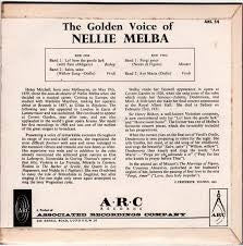 Nellie Melba : The Golden Voice Of (7", Single, Mono)