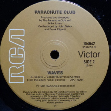 The Parachute Club : Love Is Fire (7", Single)