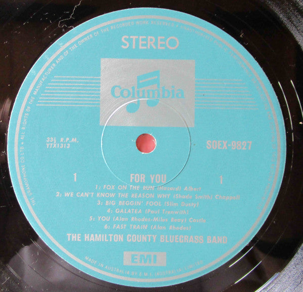 Hamilton County Bluegrass Band : For You (LP, Album)