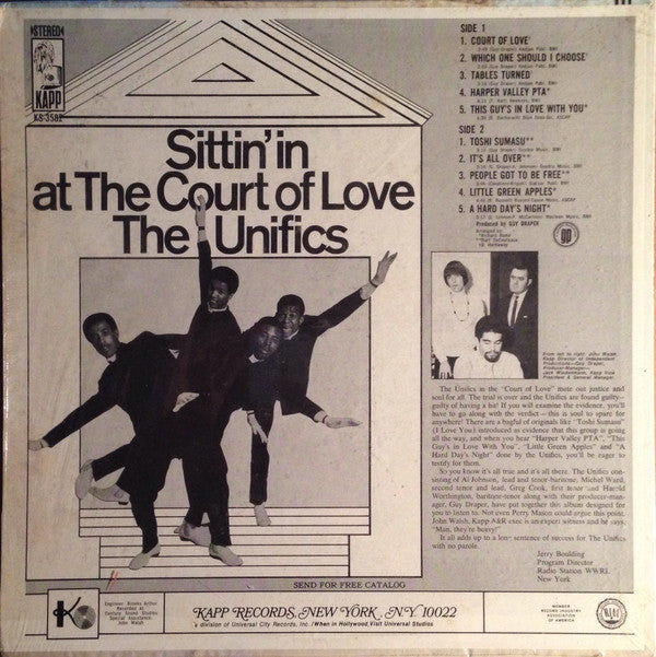 The Unifics : Sittin' In At The Court Of Love (LP, Album)