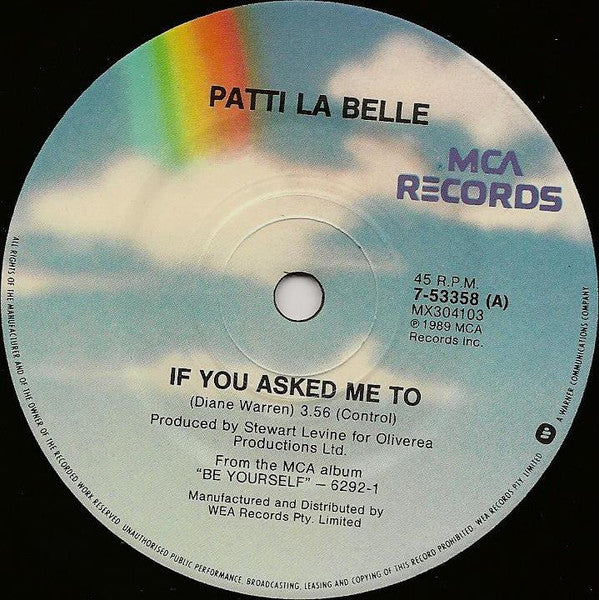 Patti LaBelle : If You Asked Me To (7", Single)