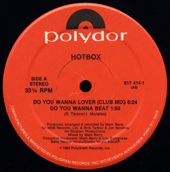 Hot Box (2) : Do You Wanna Lover (12&quot;)