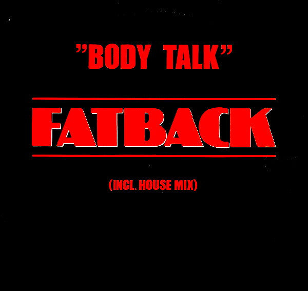 The Fatback Band : Body Talk (12&quot;)