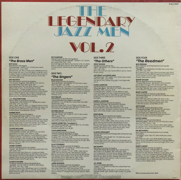 Various : The Legendary Jazz Men  Vol. 2 (2xLP, Comp)