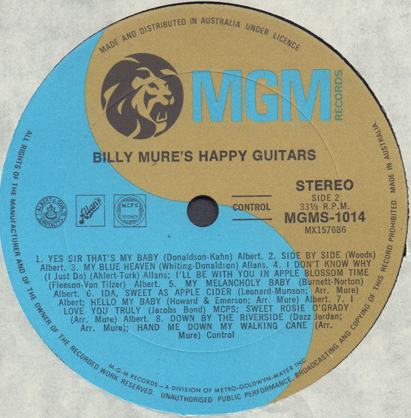 Billy Mure : Billy Mure's Happy Guitars (LP, Album)