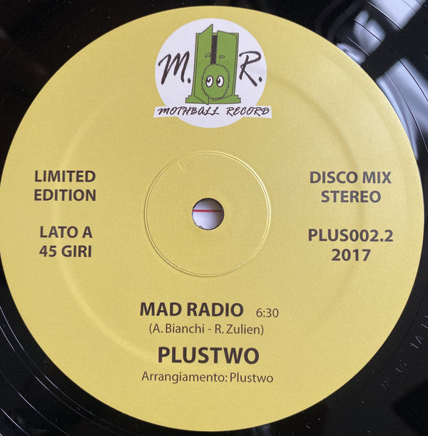 Plustwo : Mad Radio / New Sensation (12", Ltd, RE)