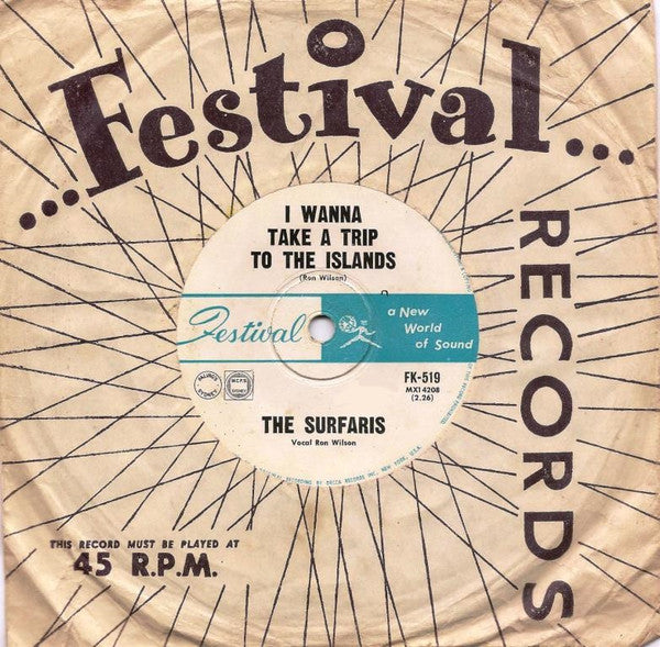 The Surfaris : Scatter Shield / I Wanna Take A Trip To The Islands (7")