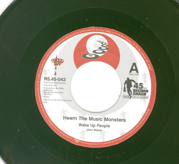 Heem The Music Monsters : Wake Up People / Piece Of The Rock (7", RE)