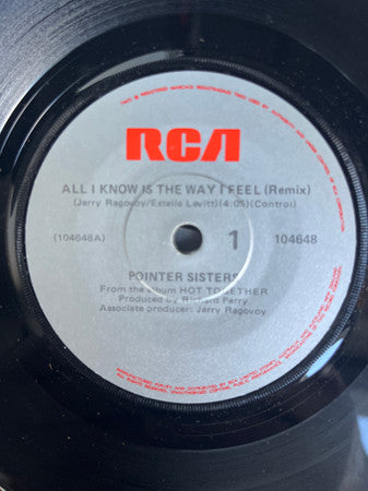 Pointer Sisters : All I Know Is The Way I Feel (7", Single)