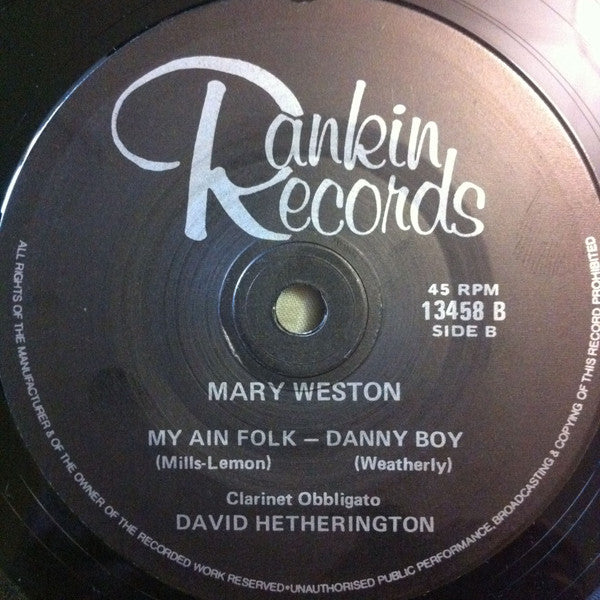 Mary Weston : That's Why I Love To Entertain (7")