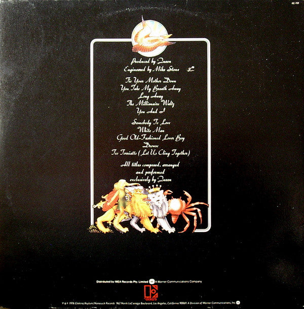 Queen : A Day At The Races (LP, Album, Gat)