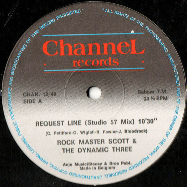 Rock Master Scott And The Dynamic Three / Divine Sounds : Request Line (Studio 57 Mix) / Do Or Die Bed Sty / Changes (12", MP)