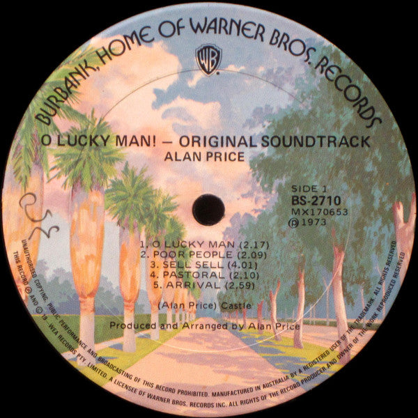 Alan Price : O Lucky Man! (Original Soundtrack) (LP, Album, Gat)