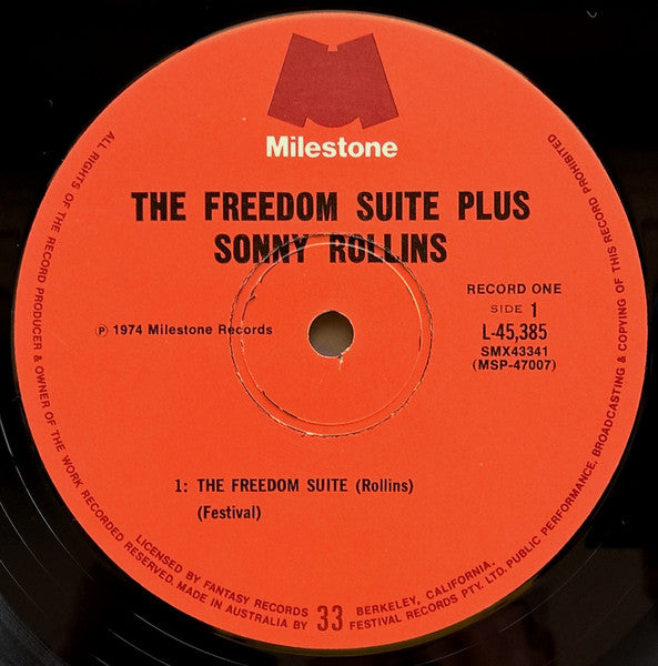 Sonny Rollins : The Freedom Suite Plus (2xLP, Comp)