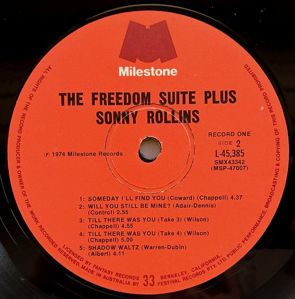Sonny Rollins : The Freedom Suite Plus (2xLP, Comp)