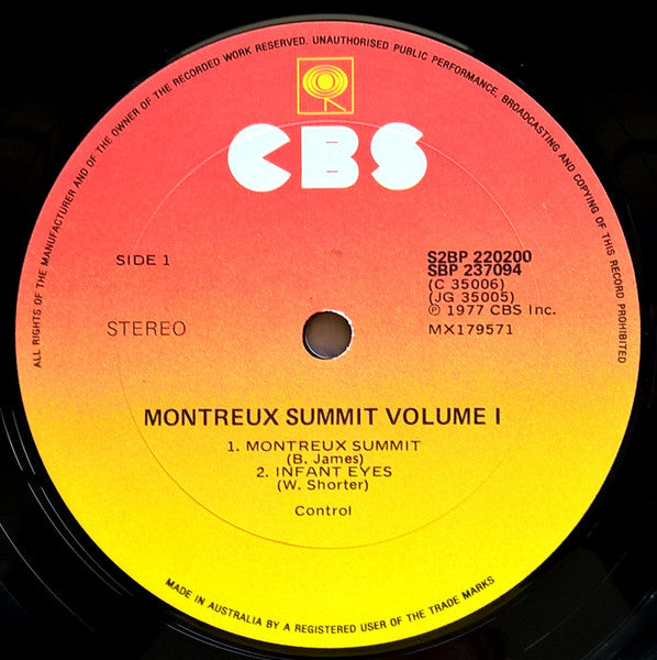 Various : Montreux Summit, Volume 1 (2xLP, Album)