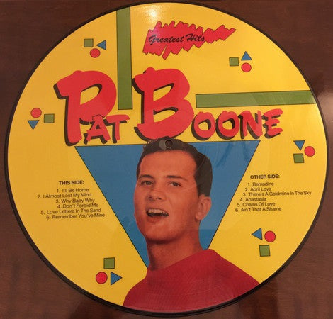 Pat Boone : Greatest Hits (LP, Comp, Pic, Yel)