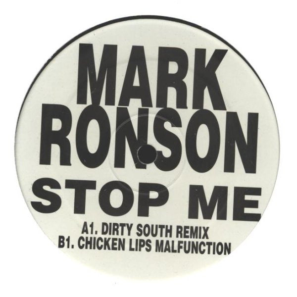 Mark Ronson : Stop Me (12&quot;, P/Unofficial, W/Lbl)