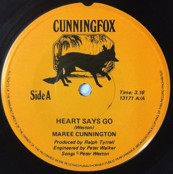 Maree Cunnington : Heart Says Go (7")