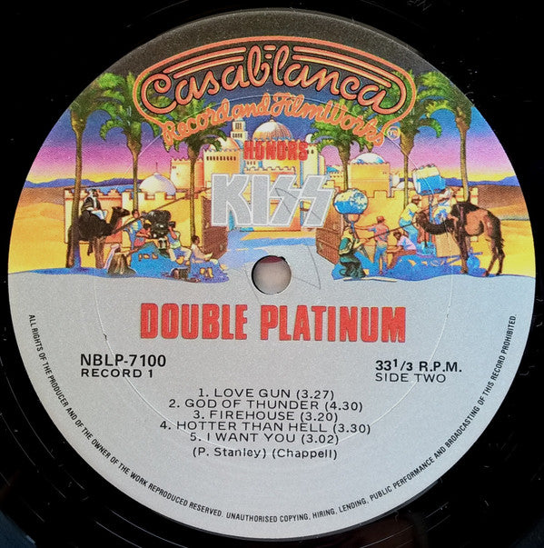 Kiss : Double Platinum (2xLP, Album, Comp, Gat)