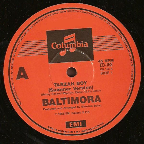 Baltimora : Tarzan Boy (12", Single)