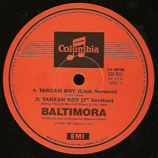 Baltimora : Tarzan Boy (12", Single)