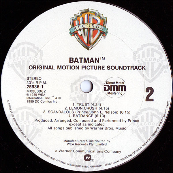 Prince : Batman™ (Motion Picture Soundtrack) (LP, Album)