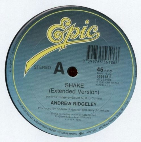 Andrew Ridgeley : Shake (12", Single)