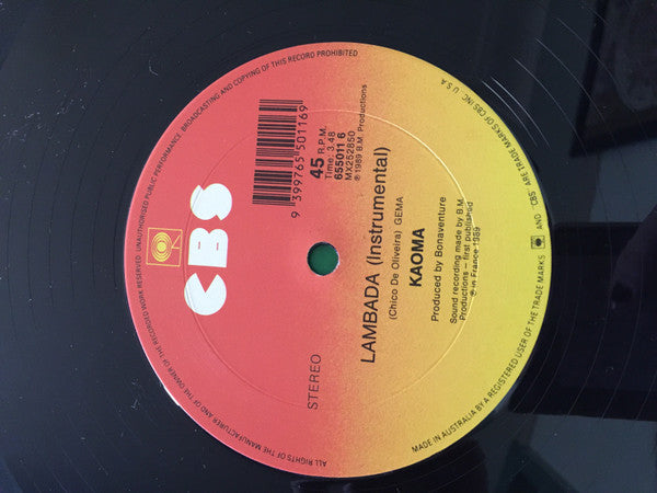 Kaoma : Lambada (12", Single)