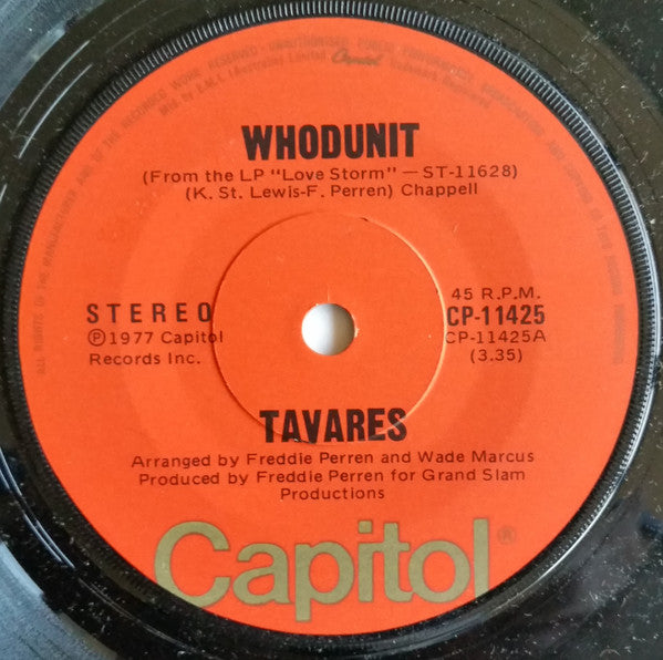 Tavares : Whodunit  (7", Single)