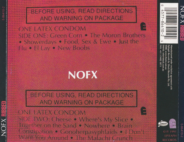 NOFX : Ribbed (CD, Album)