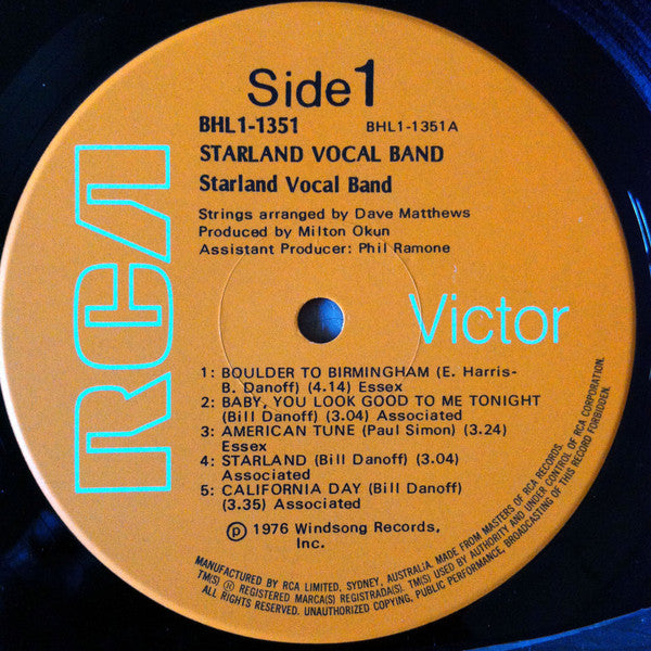 Starland Vocal Band : Starland Vocal Band (LP, Album)