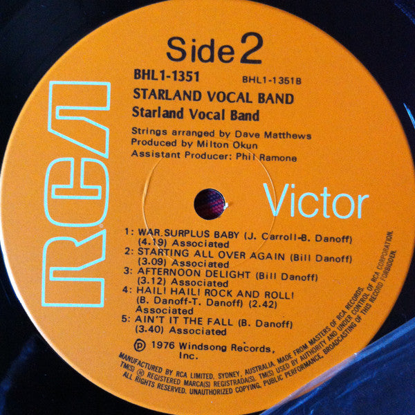 Starland Vocal Band : Starland Vocal Band (LP, Album)