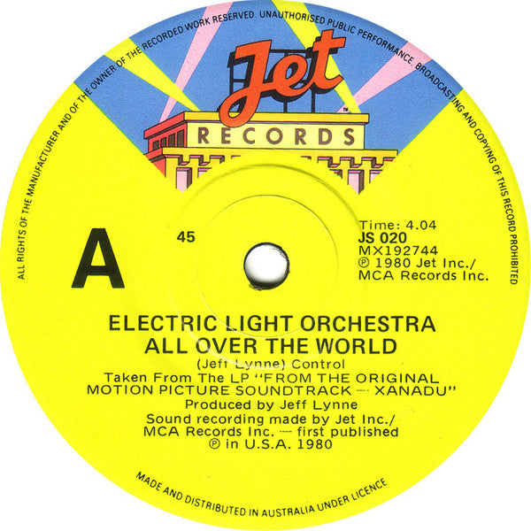 ELO* : All Over The World (7", Single)