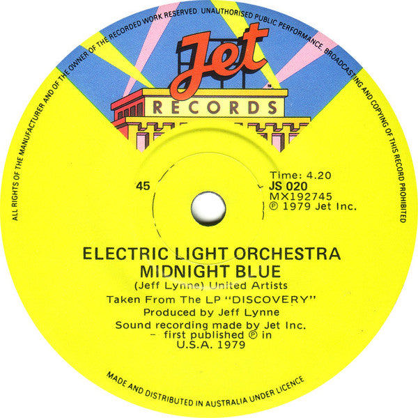 ELO* : All Over The World (7", Single)