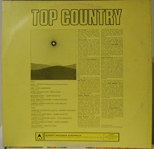 Various : Top Country (LP, Comp)