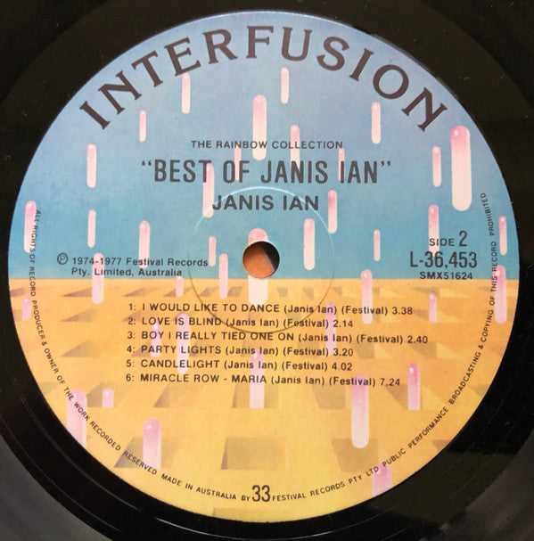 Janis Ian : Best Of Janis Ian (LP, Comp)