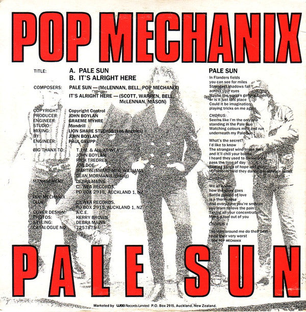 Pop Mechanix : Pale Sun (7", Single)