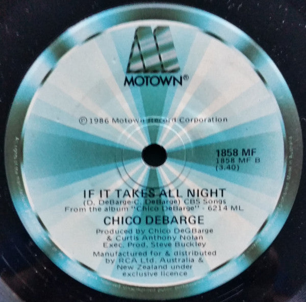 Chico DeBarge : Talk To Me (7", Single)