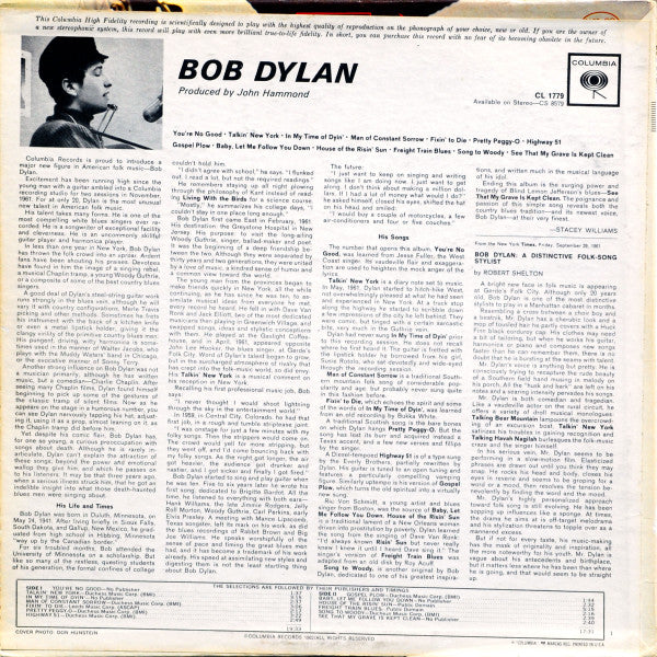 Bob Dylan : Bob Dylan (LP, Album, Mono, RE, Pit)