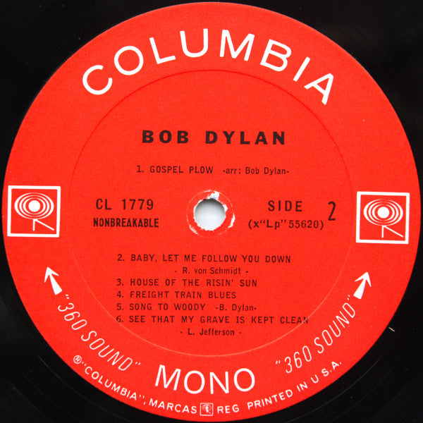 Bob Dylan : Bob Dylan (LP, Album, Mono, RE, Pit)