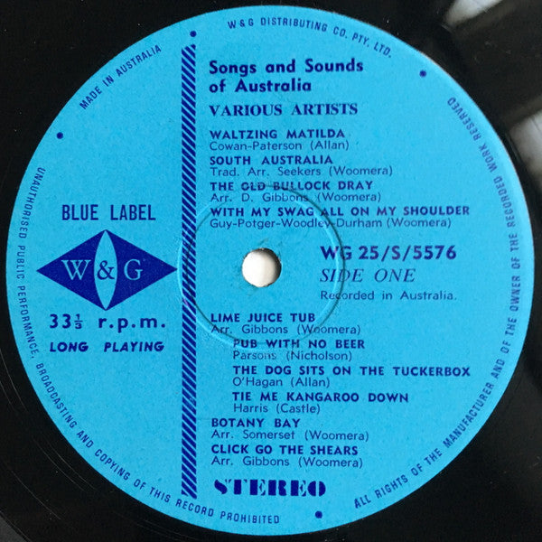 Various : Songs And Sounds Of Australia (A Recorded Souvenir) (LP)