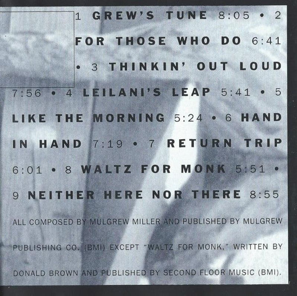 Mulgrew Miller : Hand In Hand (CD, Album)