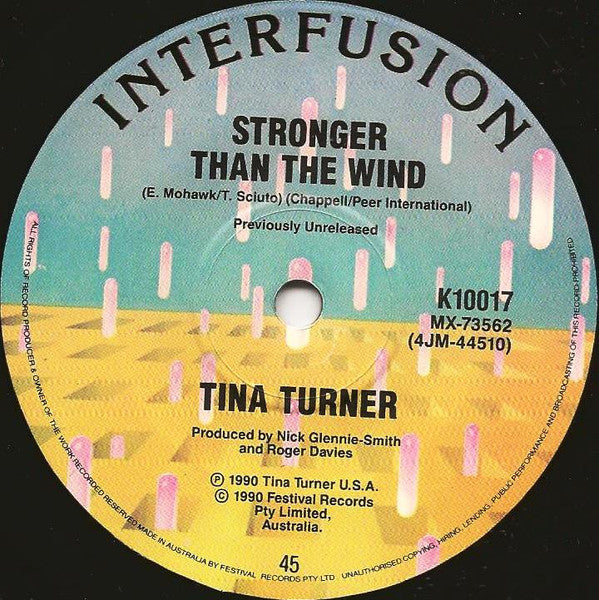 Tina Turner : Look Me In The Heart (7", Single, Ltd)